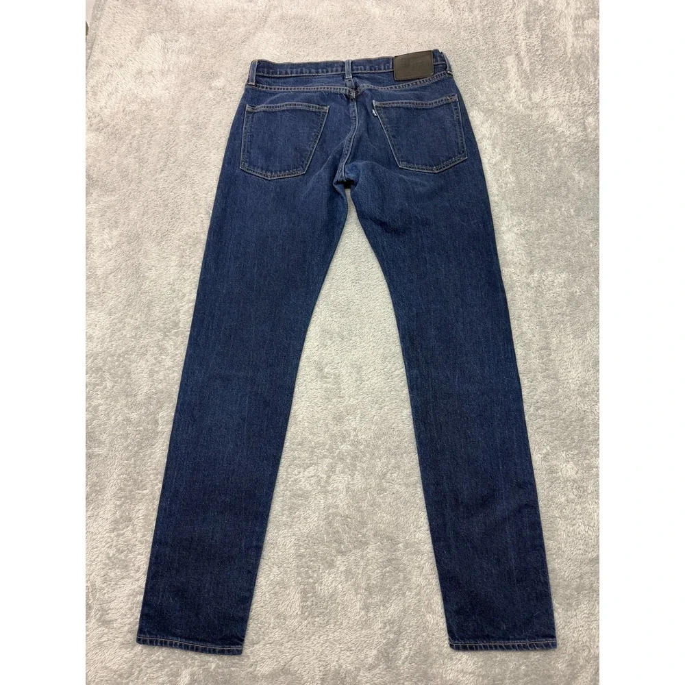 Levis 512 Jeans Mens 32x32 Blue Slim Taper Made & Crafted‎ Organic Cotton Denim